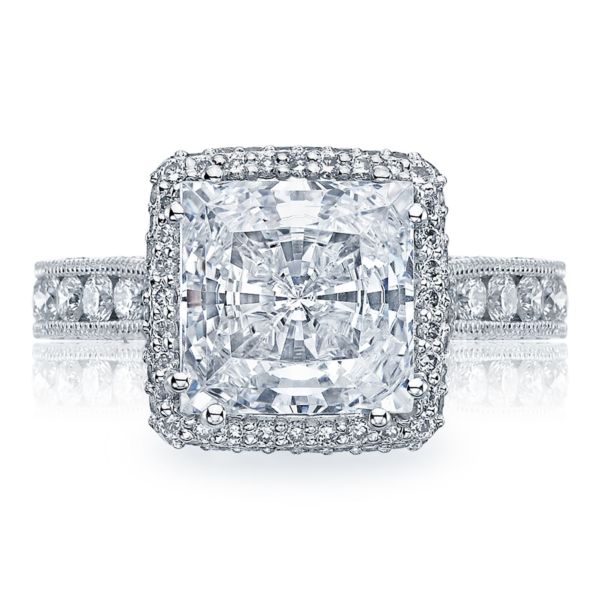 Tacori RoyalT Princess Cut Halo Diamond Engagement Ring