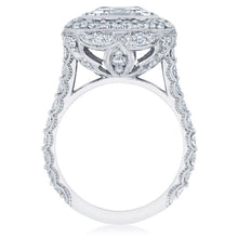 Tacori RoyalT Emerald Cut Diamond Engagement Ring