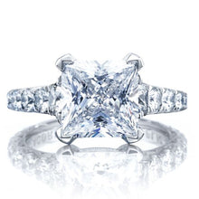 Tacori RoyalT Graduated Prong Set Princess Cut Diamond Engagement Ring
