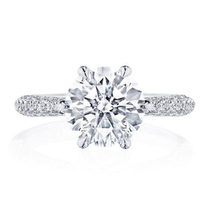 Tacori Pave Set Diamond Engagement Ring
