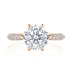 Tacori Pave Set Diamond Engagement Ring