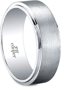 Jeff Cooper Brushed Finish Wedding Band-7.5mm