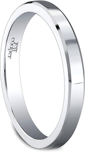 This simple wedding band by Jeff Cooper is a plain polished band wi...