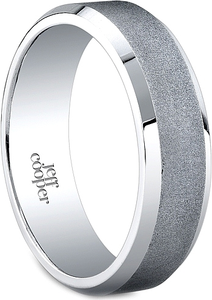Jeff Cooper Satin Men's Wedding Band-6mm