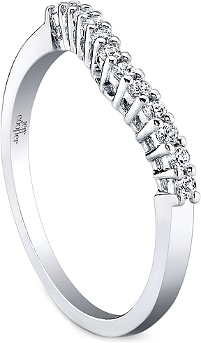 Jeff Cooper Shared Prong Diamond Wedding Band