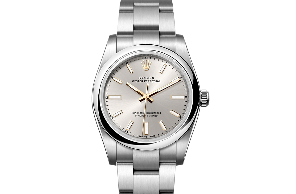 Rolex datejust oyster perpetual silver outlet