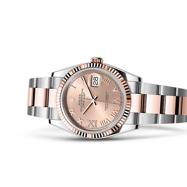 Oyster, 36 mm, Oystersteel and Everose gold