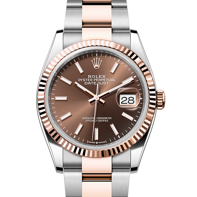 Rolex Datejust in Oystersteel and gold M126231 0044 H.L. Gross
