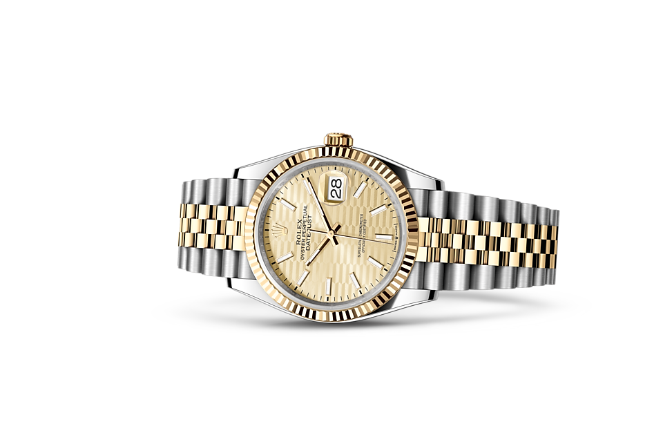 Rolex Datejust in Oystersteel and gold M126233 0039 H.L. Gross