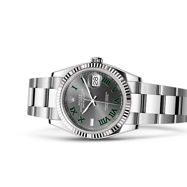 Oyster, 36 mm, Oystersteel and white gold