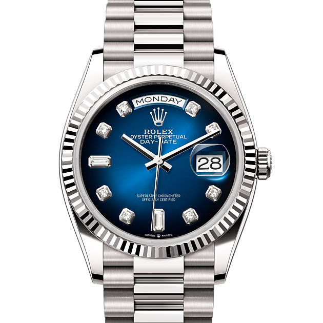 Oyster, 36 mm, white gold