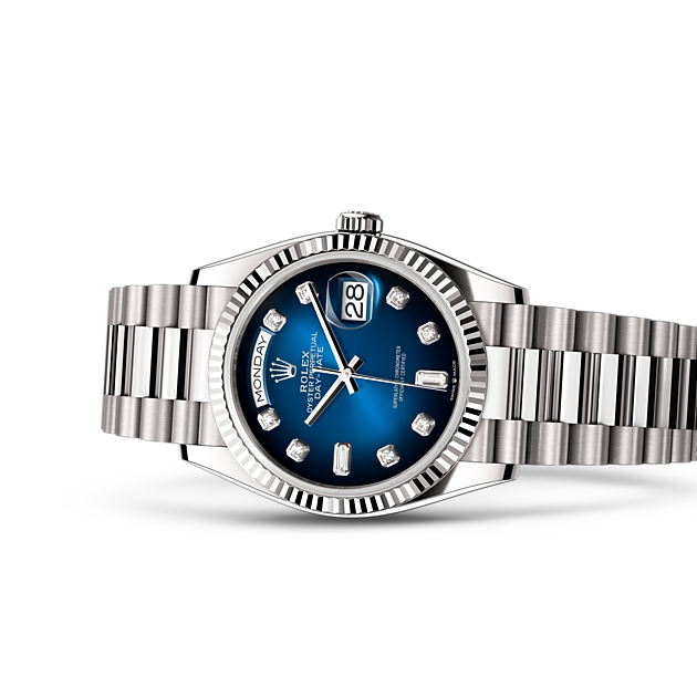 Oyster, 36 mm, white gold