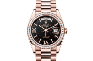 Oyster, 36 mm, Everose gold and diamonds