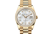 Oyster, 36 mm, yellow gold and diamonds