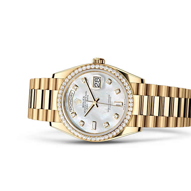 High Quality 41mm Diamond Mens Watch With Options, Gold Shell