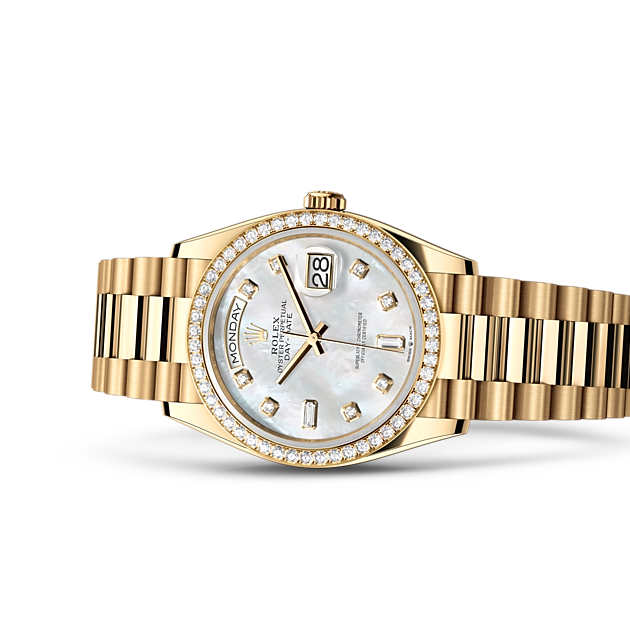Rolex day date sales steel and gold