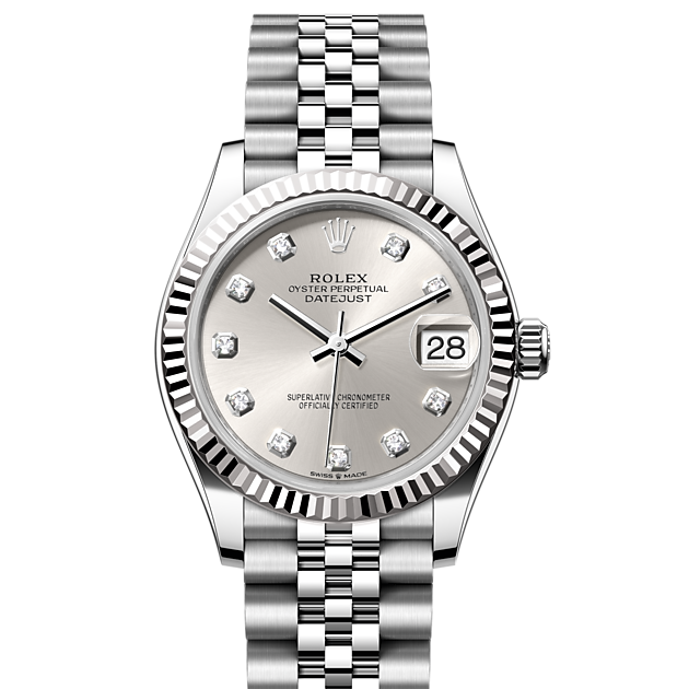 Oyster, 31 mm, Oystersteel and white gold