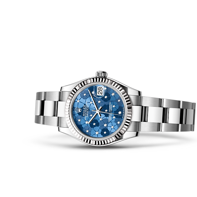 Oyster, 31 mm, Oystersteel and white gold