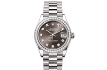 Oyster, 31 mm, white gold and diamonds