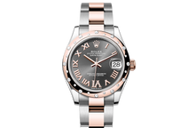 Oyster, 31 mm, Oystersteel, Everose gold and diamonds
