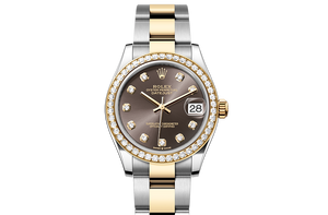 Oyster, 31 mm, Oystersteel, yellow gold and diamonds