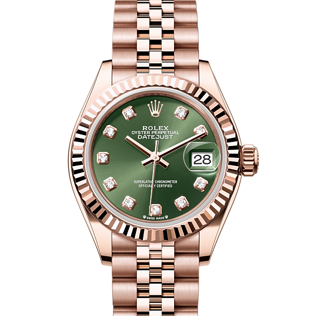 Lady datejust top 28 rose gold