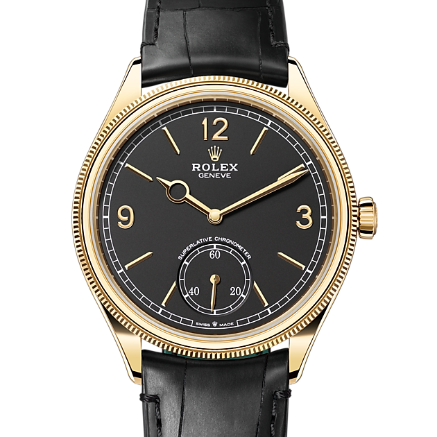 39 mm, 18 ct yellow gold, polished finish