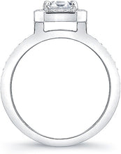 Micro-Pave Diamond Halo Engagement Ring