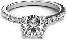 Nouveau Pave Diamond Engagement Ring
