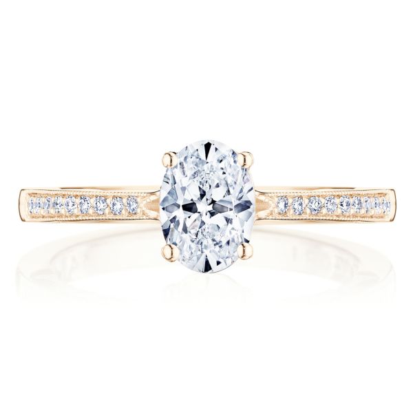 Tacori 14k Gold Pave Diamond Engagement Ring