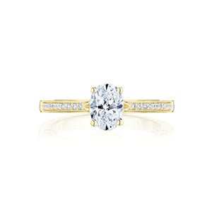 Tacori 14k Gold Pave Diamond Engagement Ring