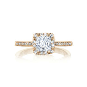 Tacori 14k Gold Pave Halo Diamond Engagement Ring