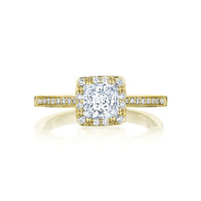 Tacori 14k Gold Pave Halo Diamond Engagement Ring