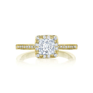 Tacori 14k Gold Pave Halo Diamond Engagement Ring