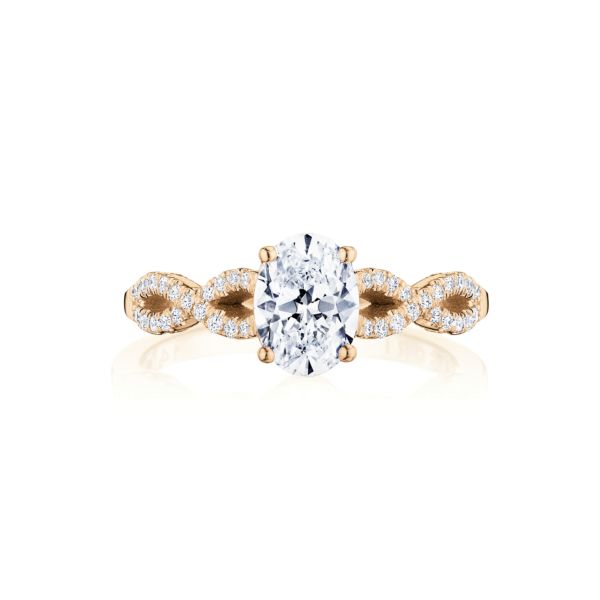 Tacori Coastal Crescent Twist Diamond Engagement Ring