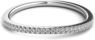 Pave Diamond Fitted Wedding Band-SNT313WB