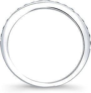 Pave Diamond Wedding Band