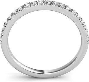 Pave Diamond Wedding Band