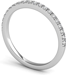 Pave Diamond Wedding Band