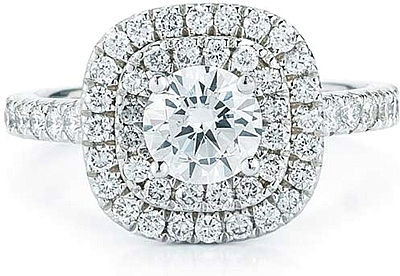 Double halo hot sale setting