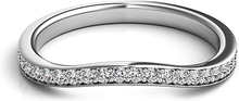 Pave Fitted Diamond Wedding Band