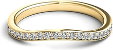 Pave Fitted Diamond Wedding Band
