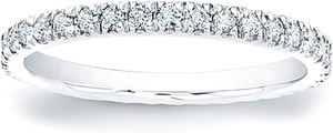 Pave-Set Round Brilliant Diamond Eternity Band