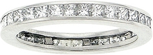 Platinum 1 1/4 ct. Channel-Set Princess Cut Diamond Band