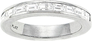 Platinum 1 ct. Channel-Set Baguette Diamond Band