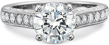 Precision Set 3-Sided Diamond Engagement Ring