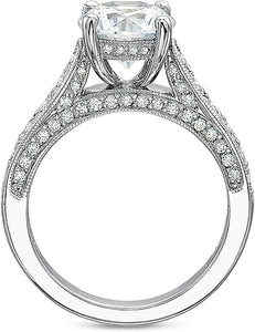 Precision Set 3-Sided Diamond Engagement Ring