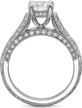 Precision Set 4-Sided Milgrain Diamond Engagement Ring