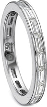 Precision Set Baguette Diamond Wedding Band