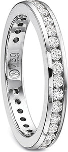 Precision Set Channel Diamond Wedding Band